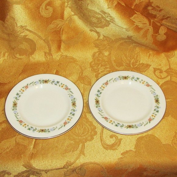 2 Vintage ROYAL DOULTON Bone China Pastorale Bread Side Plates Cottagecore - Picture 4 of 4